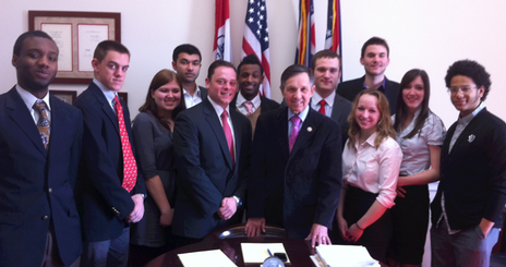 Islam and World Affairs Program participants met with Congressman Dennis Kucinich.<br />
